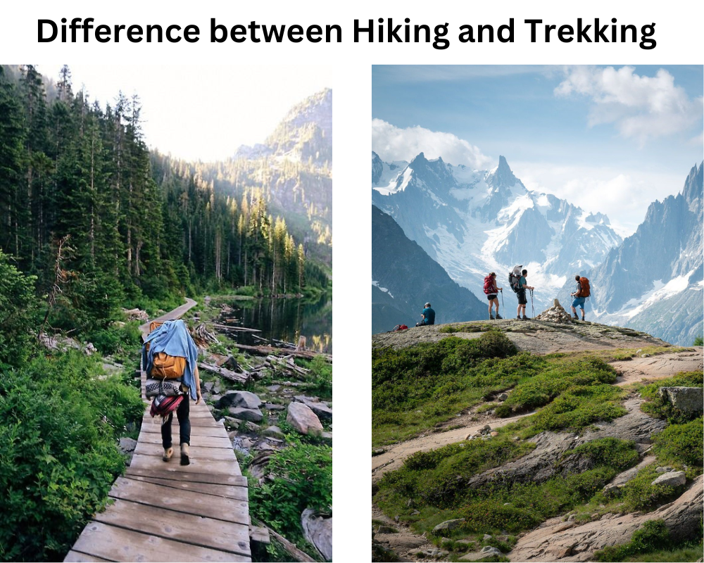 What are the differences between hiking and trekking?